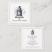  bijenteelt Hive Bijen Apiarist Vierkante Visitekaartje (Voorkant / Achterkant)