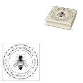 Bijenteelt Honeybee Stamp met goudink Rubberstempel (Gestempeld)