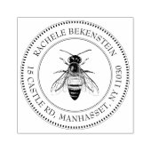 Bijenteelt Honeybee Stamp met goudink Rubberstempel (Afrduk)