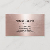 Bijenteelt Honingbijen Apiary Honeycomb Roos Gold Visitekaartje (Achterkant)