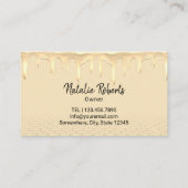 Bijenteelt Honingbijen Apiary Modern Gold Drids Bo Visitekaartje (Achterkant)