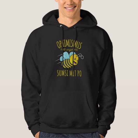 Bijenteelt honingraatdruif met Bo Optimism Fun Hoodie (Voorkant)