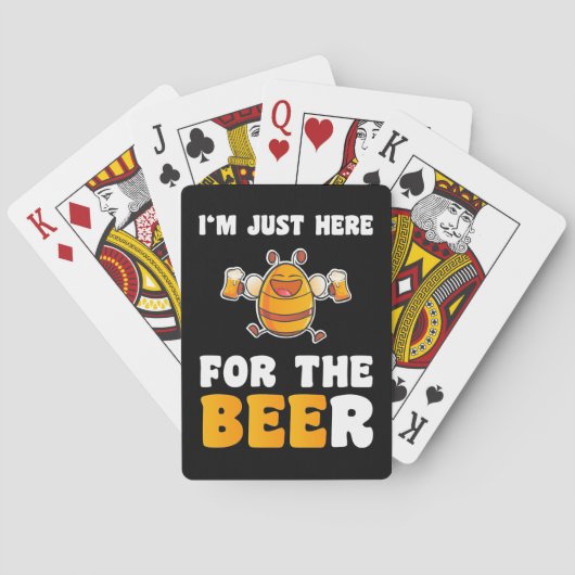 Bijenteelt | Ik ben hier alleen voor de bijen Pokerkaarten (Achterkant)