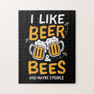 Bijenteelt   Ik hou van bier en bijen Legpuzzel