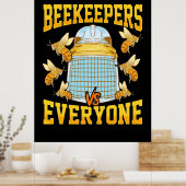 Bijenteelt | imkers en iedereen poster (Keuken)