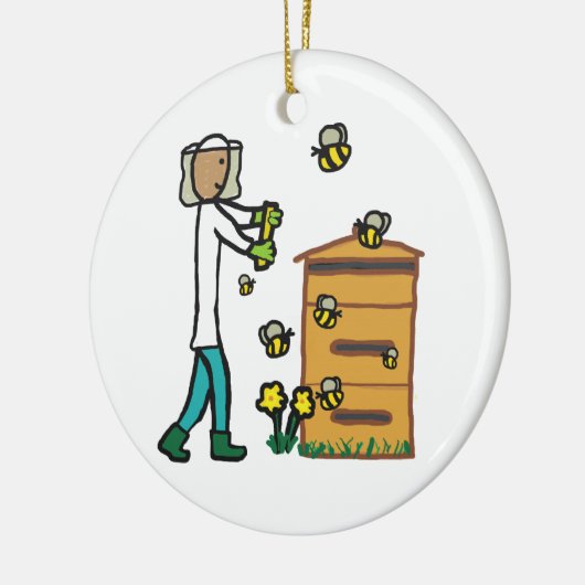 Bijenteelt Keramisch Ornament (Links)