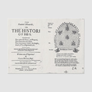 Bijenteelt Koningin Bee 1609 Publicatie Tissuepapier