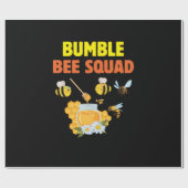 Bijenteelt Kunst Bumble Bee Squad 2 Cadeaupapier (Vlak)