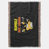 Bijenteelt Kunst Bumble Bee Squad 2 Deken (Voorkant Verticaal)