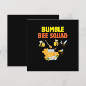 Bijenteelt Kunst Bumble Bee Squad 2 Feestdagenkaart (Voorkant / Achterkant)