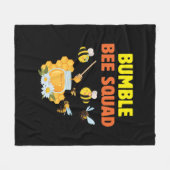 Bijenteelt Kunst Bumble Bee Squad 2 Fleece Deken (Voorkant (Horizontaal))