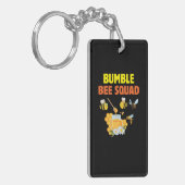 Bijenteelt Kunst Bumble Bee Squad 2 Sleutelhanger (Voorkant Links)