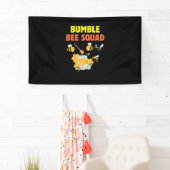 Bijenteelt Kunst Bumble Bee Squad 2 Spandoek (Insitu)