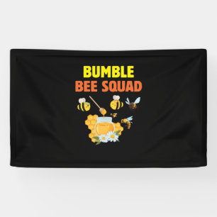 Bijenteelt Kunst Bumble Bee Squad 2 Spandoek