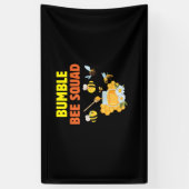 Bijenteelt Kunst Bumble Bee Squad 2 Spandoek (Verticaal)