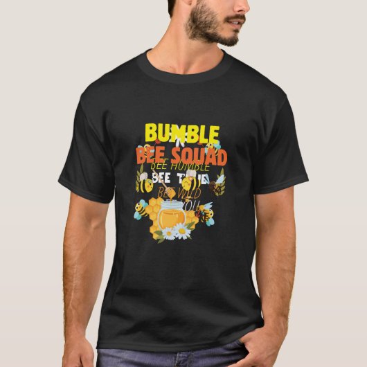 Bijenteelt Kunst Bumble Bee Squad 2 T-shirt (Voorkant)