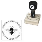  bijenteelt Logo honingbijenkooiproducten Rubberstempel (Gestempeld)