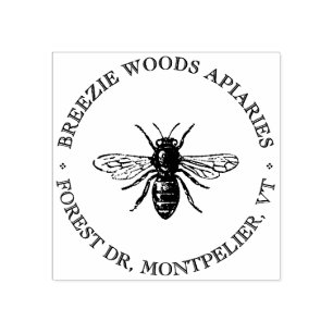  bijenteelt Logo honingbijenkooiproducten Rubberstempel