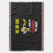 Bijenteelt maakt grote grootmoeder voor bijen deken (Voorkant Verticaal)