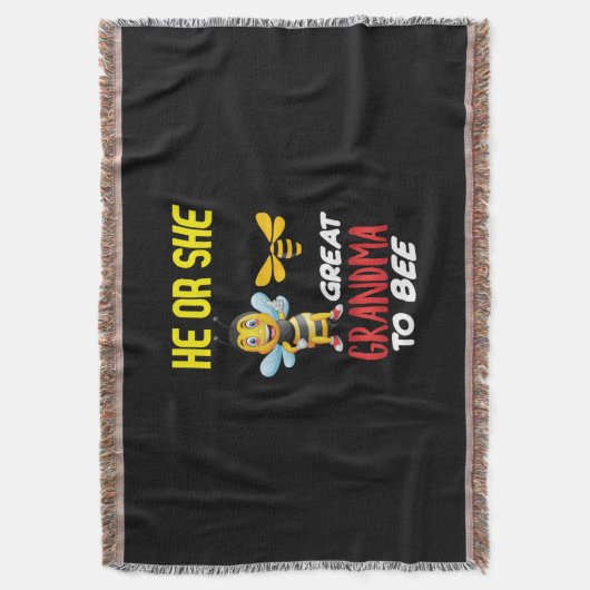 Bijenteelt maakt grote grootmoeder voor bijen deken (Voorkant Verticaal)