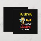 Bijenteelt maakt grote grootmoeder voor bijen feestdagenkaart (Voorkant / Achterkant)