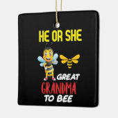 Bijenteelt maakt grote grootmoeder voor bijen keramisch ornament (Links)