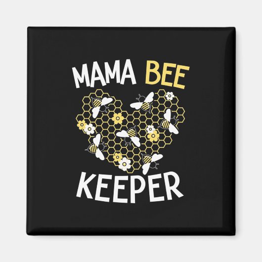 Bijenteelt | Mama Bee Keeper Magneet (Voorkant)