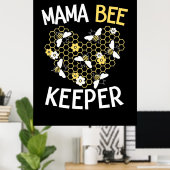 Bijenteelt | Mama Bee Keeper Poster (Thuiskantoor)