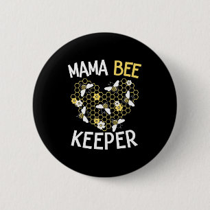 Bijenteelt Mama Bee Keeper Ronde Button 5,7 Cm