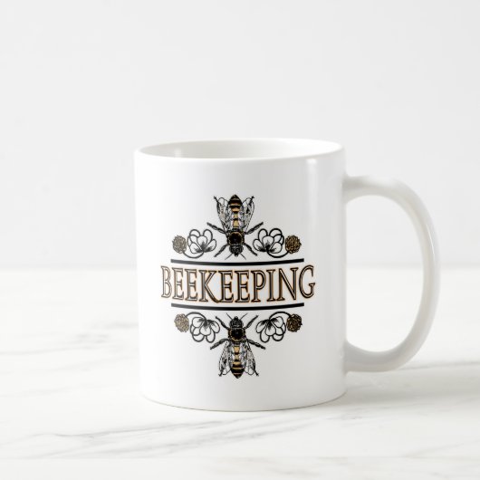 bijenteelt met bijen koffiemok (Rechts)