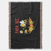 Bijenteelt | Papa Bee Flowers Deken (Voorkant Verticaal)