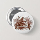 bijenteelt ronde button 5,7 cm (Voorkant /achterkant)