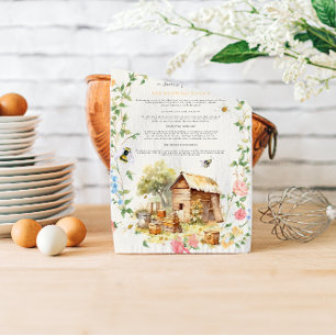 bijenteelt   Rustiek Boerderij Monogram Theedoek