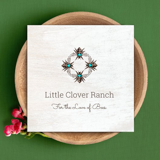 Bijenteelt Rustisch Visitekaartje van hout