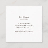 Bijenteelt Rustisch Visitekaartje van hout (Achterkant)