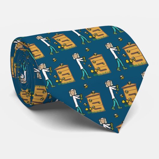 Bijenteelt Stropdas (Opgerold)