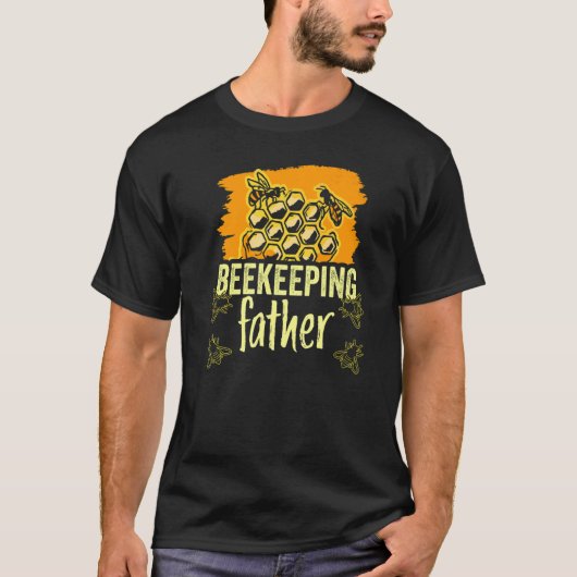 Bijenteelt vader Hobby Bijenteelt Gezegden Pappa T-shirt (Voorkant)