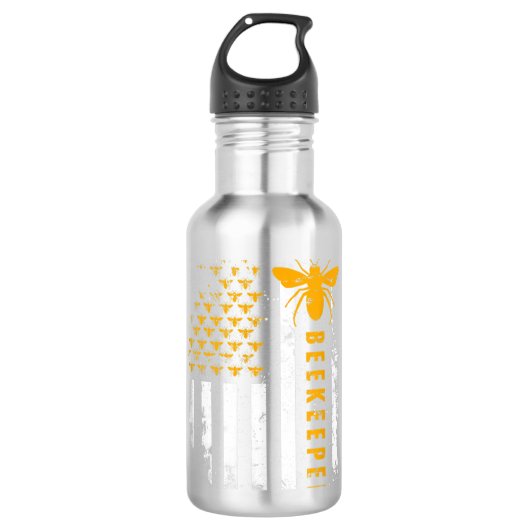Bijenteelt van honingbijen waterfles  (Voorkant)