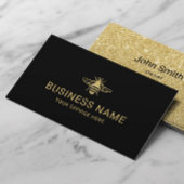 Bijenteelt Verse Honing Bijenstal Zwart & Goud Visitekaartje