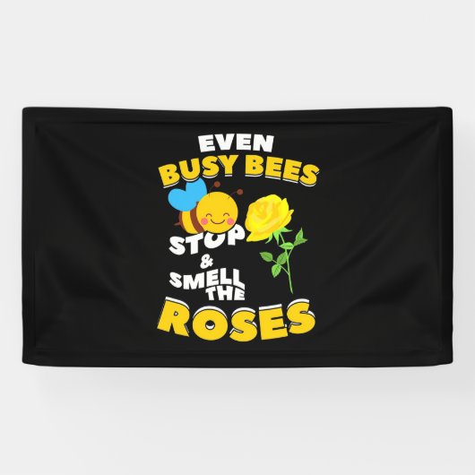 Bijenteelt | Zelfs Bezige bijen Spandoek (Horizontaal)