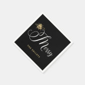 Bijenteelt, zwarte feestdag en goudfeestdag servet (Hoek)