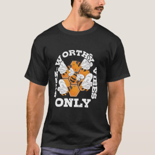 Bijenteeltliefhebber Artistieke Honingraat Koningi T-shirt