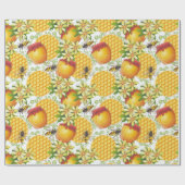 Bijenteeltpatroon Cadeaupapier (Vlak)
