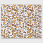 Bijenteeltpatroon Cadeaupapier (Vlak)