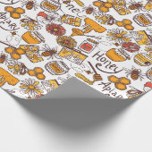 Bijenteeltpatroon Cadeaupapier (Hoek)