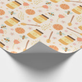 Bijenteeltpatroon Cadeaupapier (Hoek)