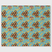 Bijenteeltpatroon Cadeaupapier (Vlak)