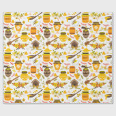 Bijenteeltpatroon Cadeaupapier (Vlak)