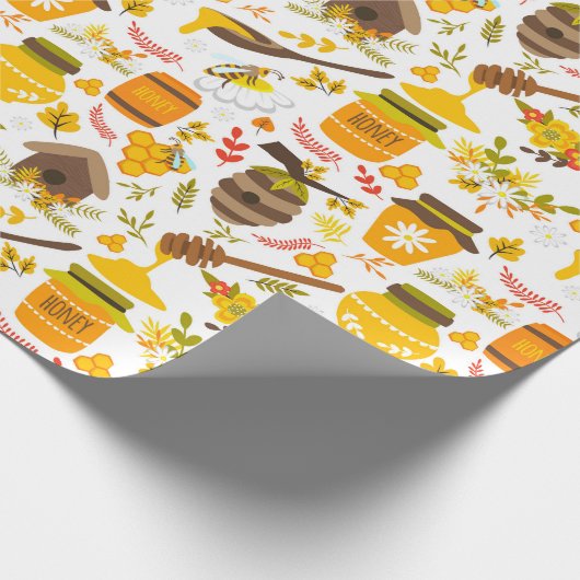 Bijenteeltpatroon Cadeaupapier (Hoek)