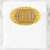 Bijenteler Apiary Honey Jar Labels Honeycomb bijen (Tas)